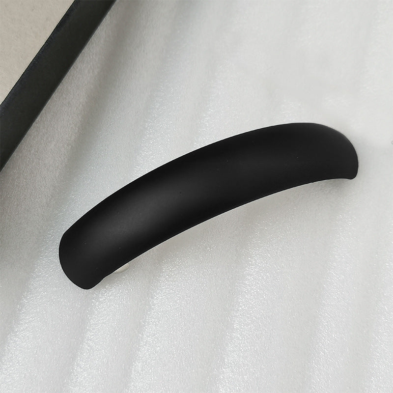 Large arch rectangle resin barrette