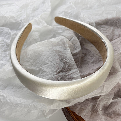 Silky satin padded Alice headband