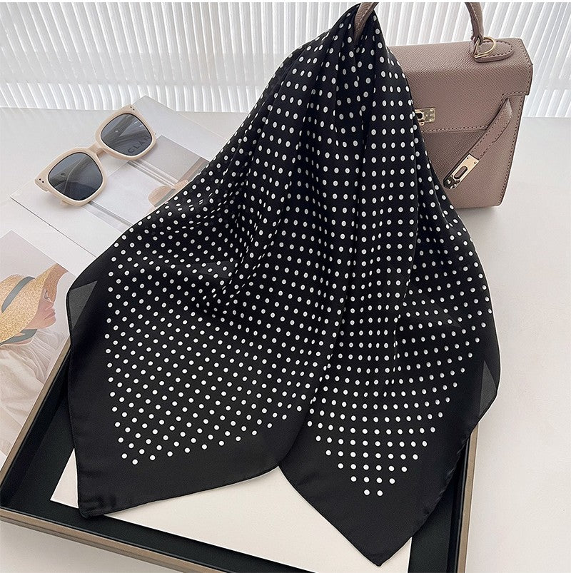 Polka dots square scarf