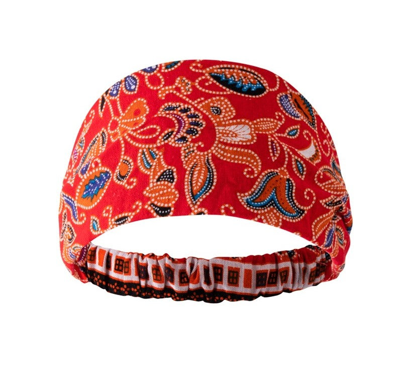 Ethnic style multi-coloured bandanna headband