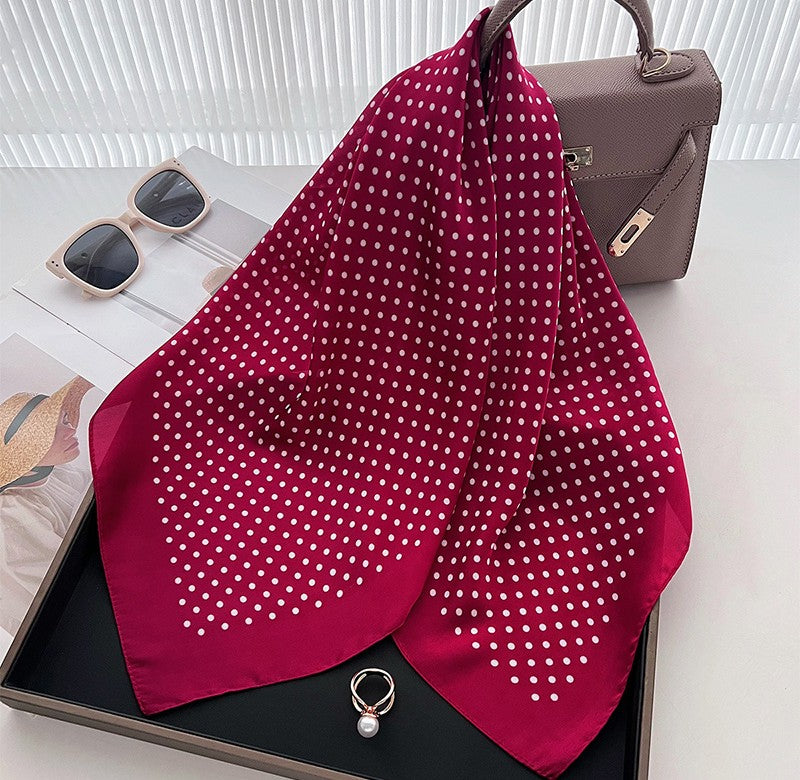 Polka dots square scarf