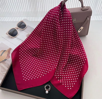 Polka dots square scarf