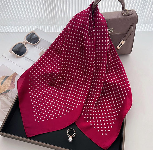 Polka dots square scarf