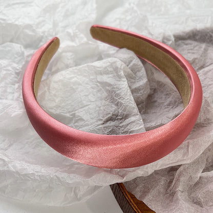 Silky satin padded Alice headband