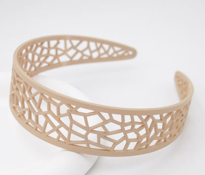 Hollow acrylic headband