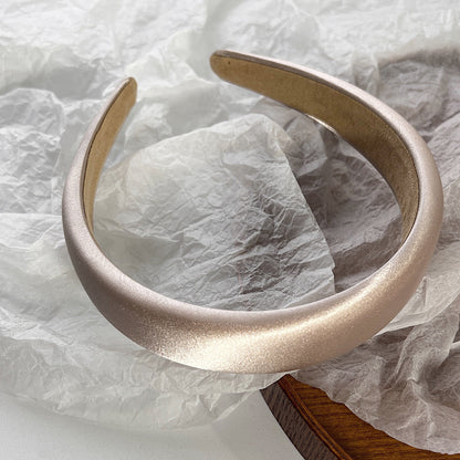 Silky satin padded Alice headband