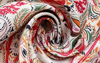 Floral paisley square scarf