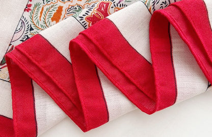 Floral paisley square scarf