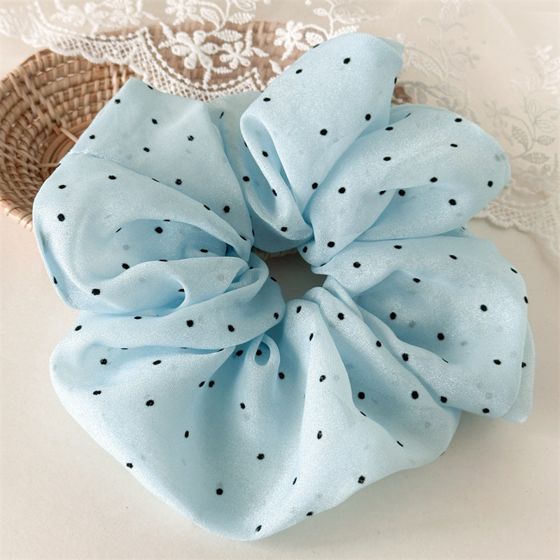 Over-size dotted scrunchies