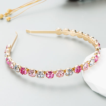 Sparkling rhinestones alloy headband