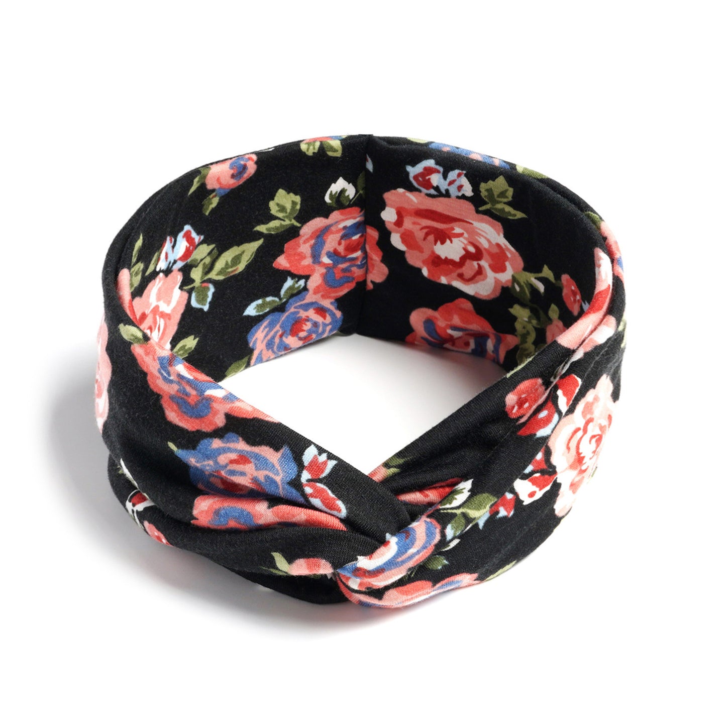 Twist front floral printed headband