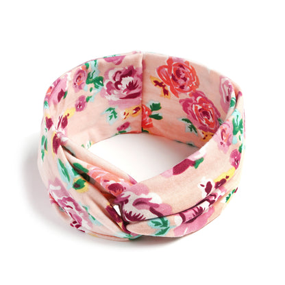 Twist front floral printed headband