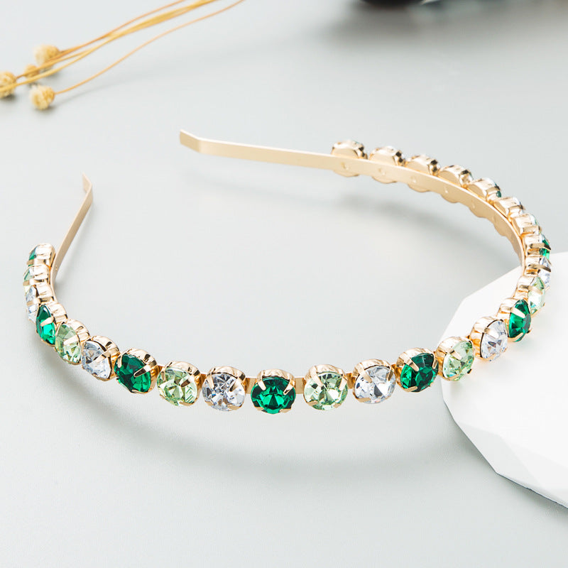 Sparkling rhinestones alloy headband