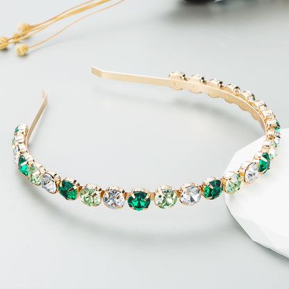 Sparkling rhinestones alloy headband