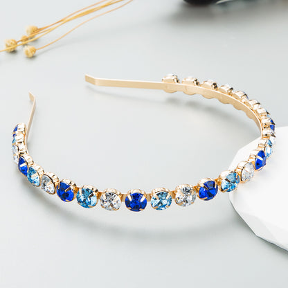 Sparkling rhinestones alloy headband
