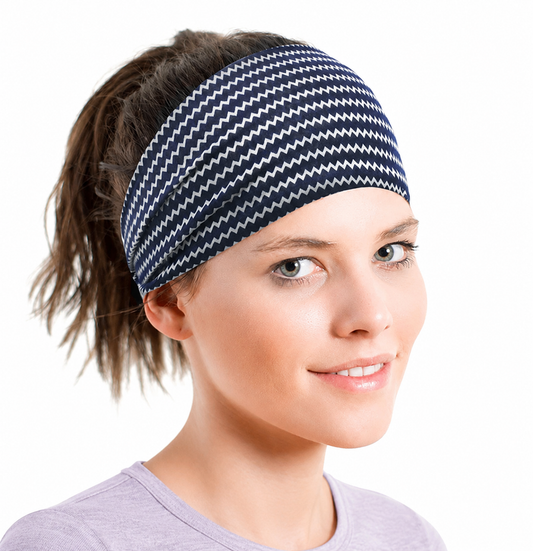 Soft cotton printed sporty bandanna headband