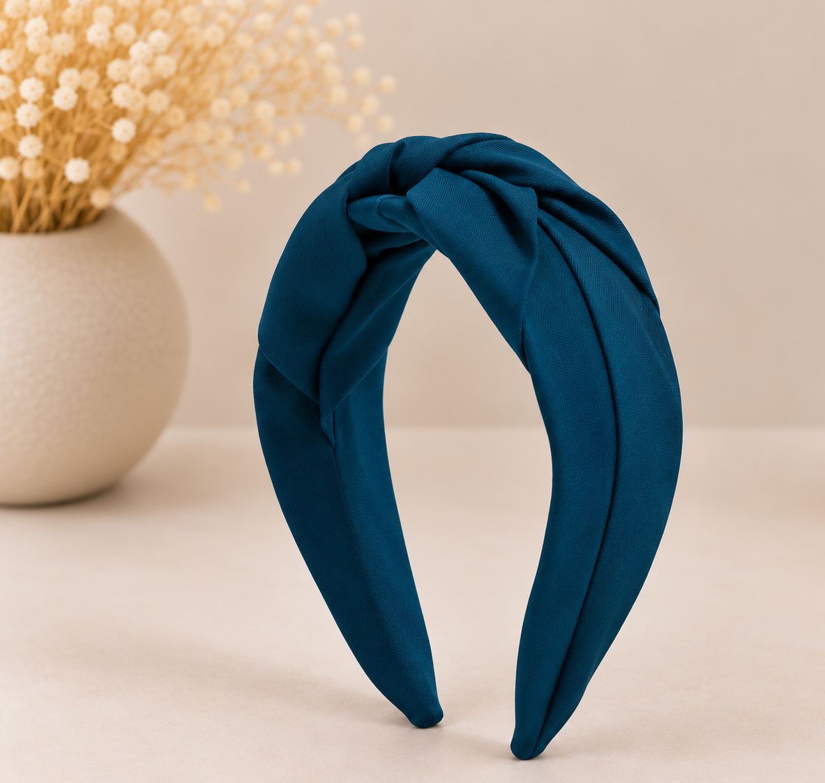 Twist knotted top headband