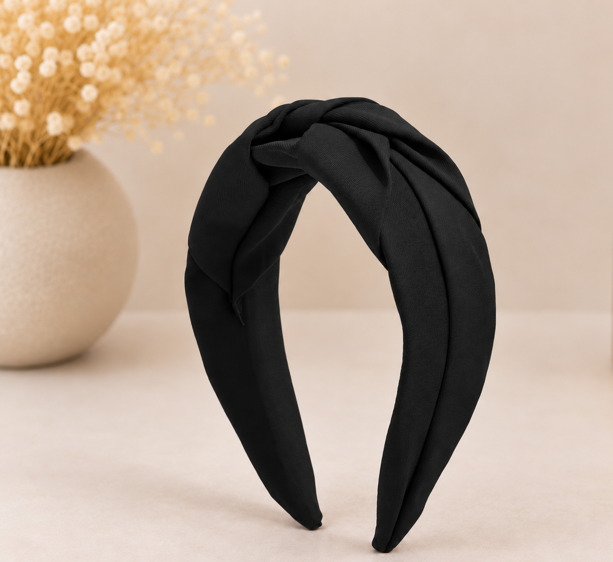 Twist knotted top headband