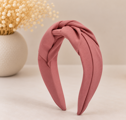 Twist knotted top headband