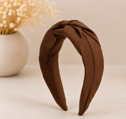 Twist knotted top headband