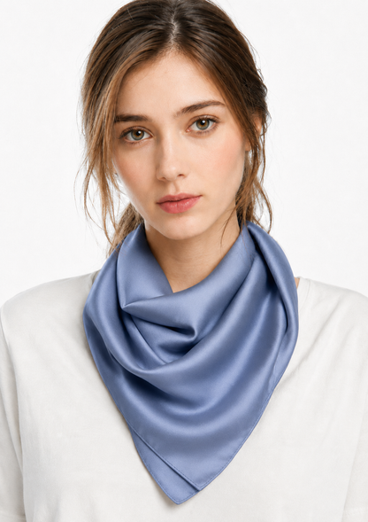 Plain colour square scarf