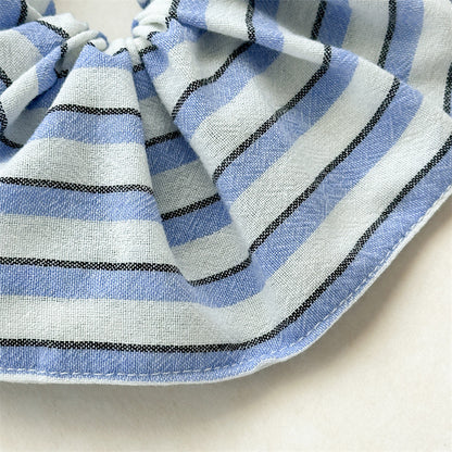 Over-size denim scrunchies