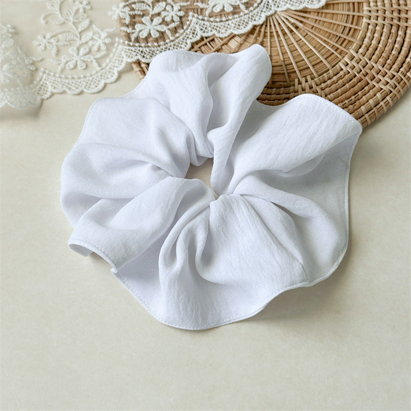 Over-size denim scrunchies