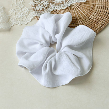 Over-size denim scrunchies