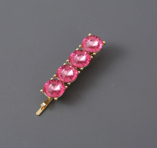 Large rhinestones hair slide