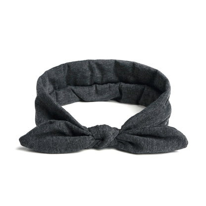 Plain headband with bow