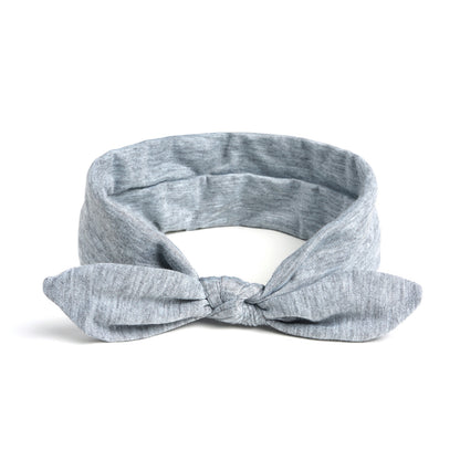 Plain headband with bow