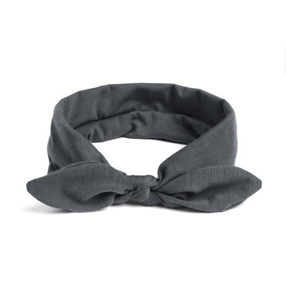 Plain headband with bow