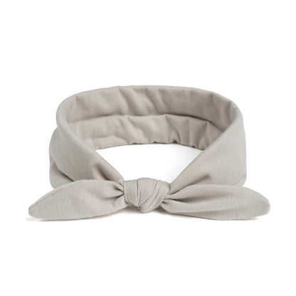 Plain headband with bow