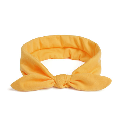 Plain headband with bow