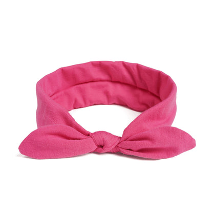 Plain headband with bow