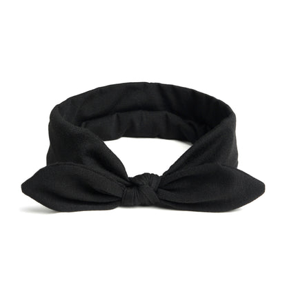Plain headband with bow