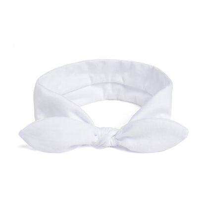 Plain headband with bow