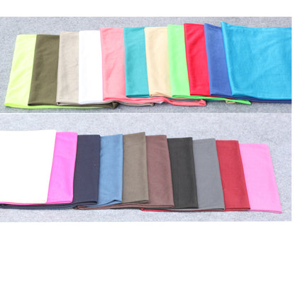 20 pieces bulk solid colour multi-purpose seamless head wrap