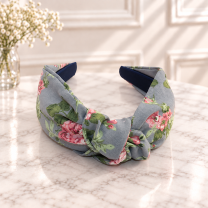 Country floral knotted headband