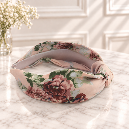 Country floral knotted headband