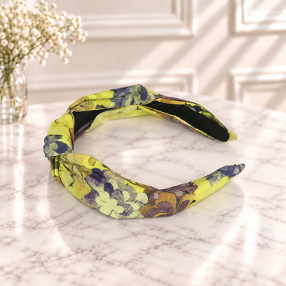Liberty cotton floral knotted headband