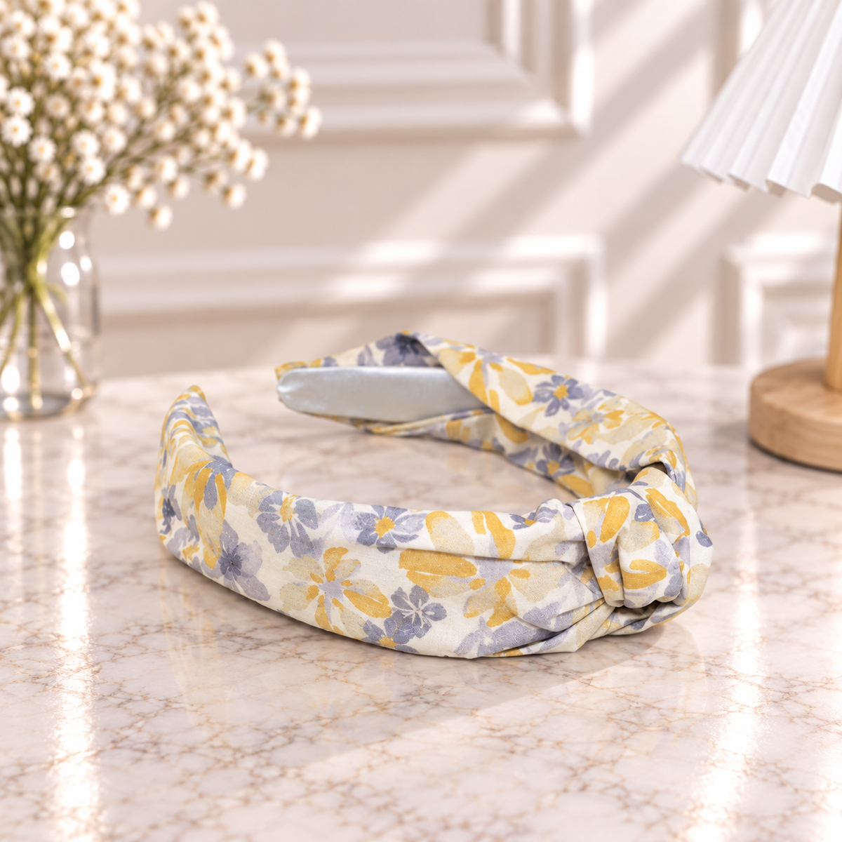 Liberty cotton floral knotted headband