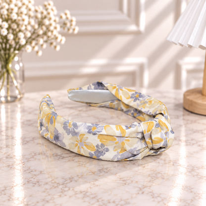 Liberty cotton floral knotted headband