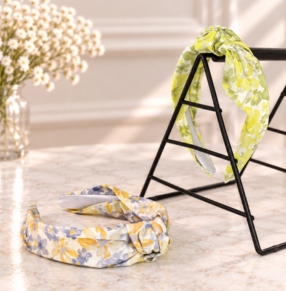 Liberty cotton floral knotted headband