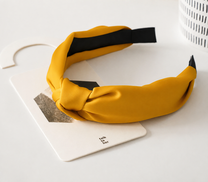Matte satin knotted headband