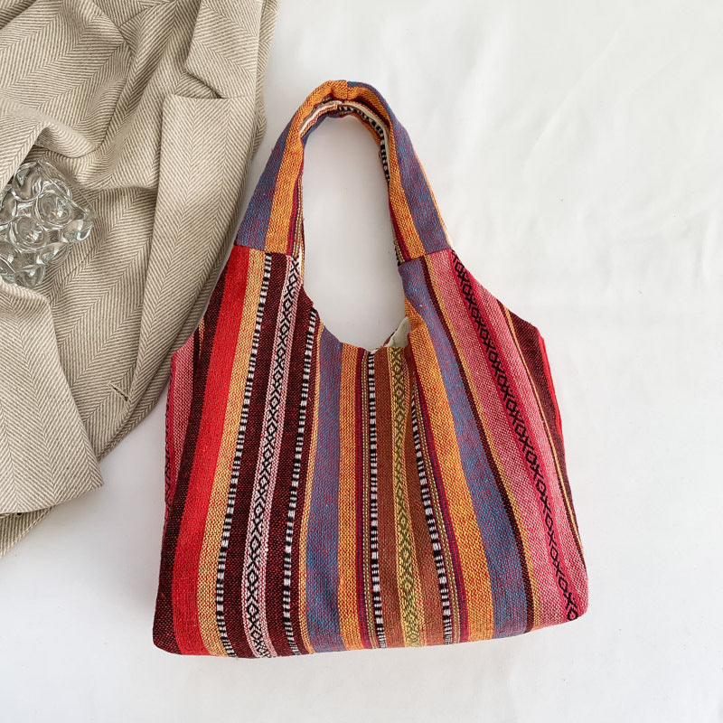 Ethnic style tote bag