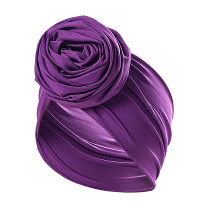 Large flower top loop hairband