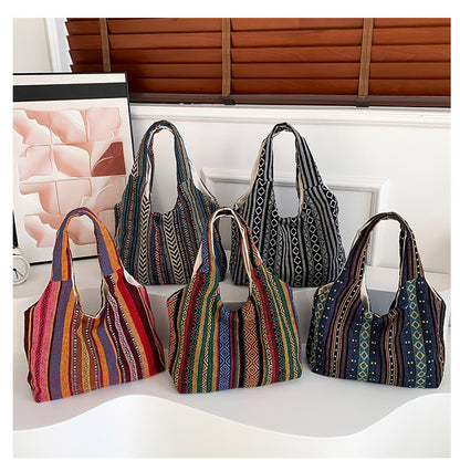 Ethnic style tote bag