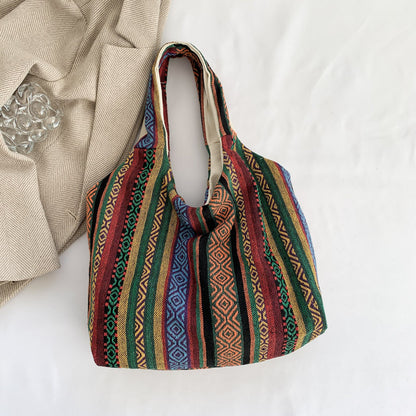 Ethnic style tote bag