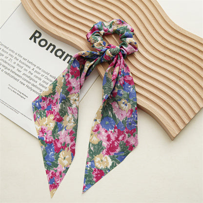 Chiffon scrunchies with scarf